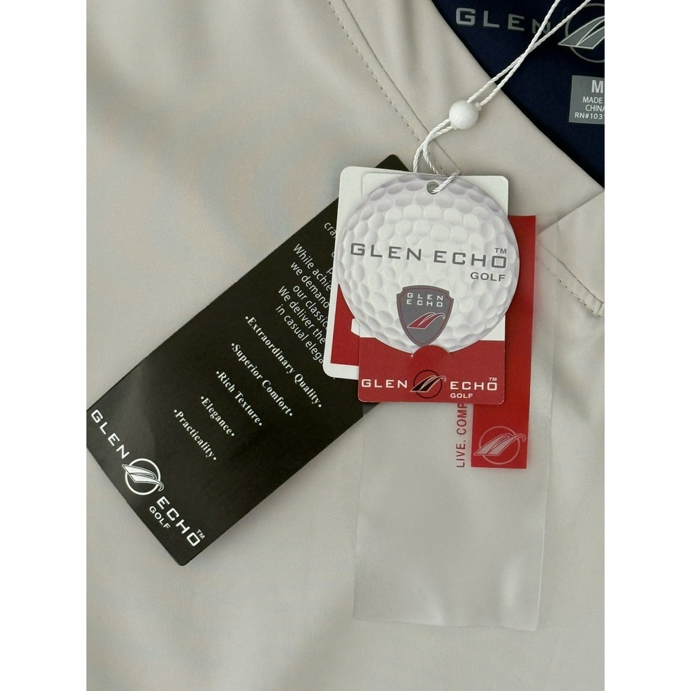 NWT Glen Echo Golf Pullover Vest Cream/Beige Size M Pockets Lined Wind-Resistant - Picture 6 of 14